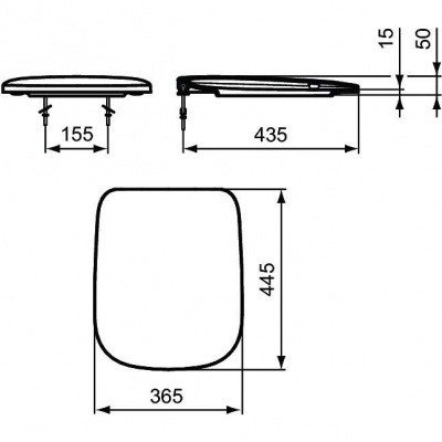 Комплект 3 в 1 T386401 Esedra Ideal Standard фото в интернет-магазине Русалия