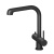Смеситель для кухни с подключением фильтра и выдвижной лейкой Timo Saona черный (2346/03FL) фото в интернет-магазине Русалия