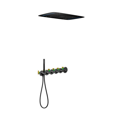 Душевая система встроенная с термостатом Timo Saona черный (SX-2319/03SM) фото в интернет-магазине Русалия