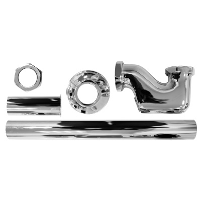 Металлический хромированный сифон для раковины/биде AZ-110-CHR Azario фото в интернет-магазине Русалия