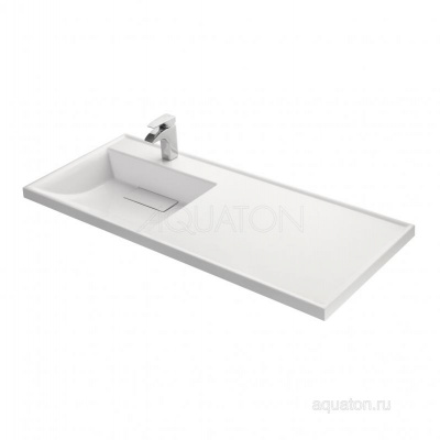 Раковина AQUATON Лондри 1200 белая левая 1A72843KLH01L фото в интернет-магазине Русалия