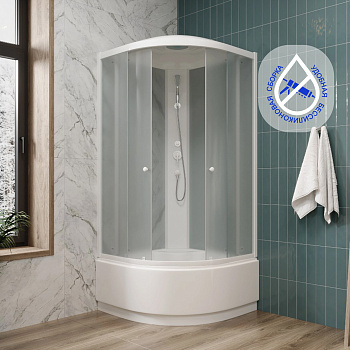 Кабина EF921 душевая PARLY 
 90х90х215 см фото в интернет-магазине Русалия