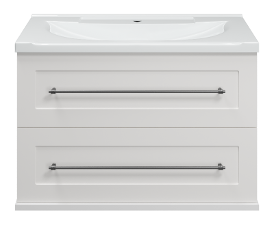 Тумба Марта 80 подвесная (белая) с раковиной Misty EVVA 80 Misty фото в интернет-магазине Русалия