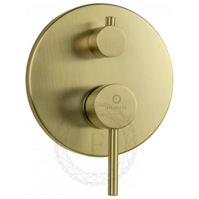 Душевая система встраиваемая FILARETE Roun FL1024MG, матовое золото фото в интернет-магазине Русалия