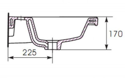 Раковина Como 70 UM-COM70/1 Cersanit фото в интернет-магазине Русалия