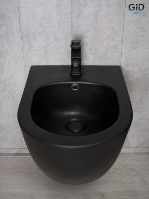Биде подвесное Gid BDP-96BM 21103 черный матовый 48x37x32.5 фото в интернет-магазине Русалия