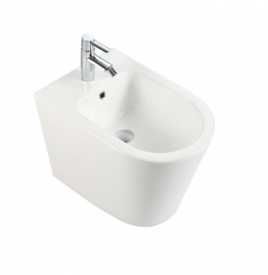 BURGOS BIDE Биде напольное белое с отверстием под смеситель, IBERICA BLANCA фото в интернет-магазине Русалия