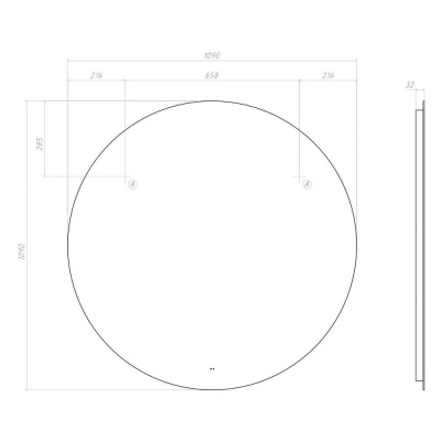 Зеркало круглое Otti Classic 110 Vigo фото в интернет-магазине Русалия