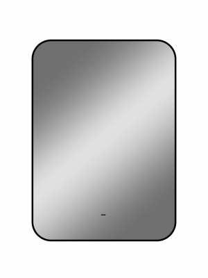 Зеркало с подсветкой Torry 500х700 черная краска, бесконтактный сенсор овальный, открытая подсветка ЗЛП1530 Continent фото в интернет-магазине Русалия