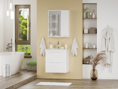 Зеркальный шкаф Атлантик 60 правый П-Атл-4060-010П Misty фото в интернет-магазине Русалия