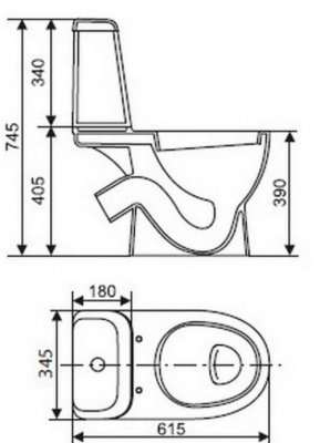 Унитаз MAX Comfort с сиденьем микролифт WC.CC/Max/2-DM/WHT.G/S1 Sanita Luxe фото в интернет-магазине Русалия