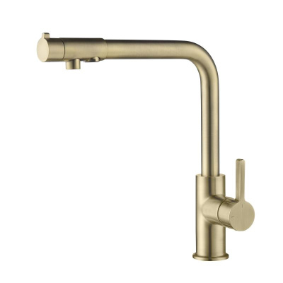 Смеситель для кухонной мойки Timo Hette (1026/02F antique) фото в интернет-магазине Русалия