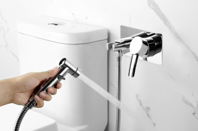 Смеситель Lemark Atlantiss с гигиеническим душем встраиваемый (LM3259C) фото в интернет-магазине Русалия