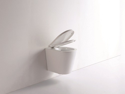 Унитаз подвесной CeramaLux 5178 бело-глянцевый фото в интернет-магазине Русалия