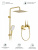 Душевая система Splenka S224.24.03, золотой сатин фото в интернет-магазине Русалия