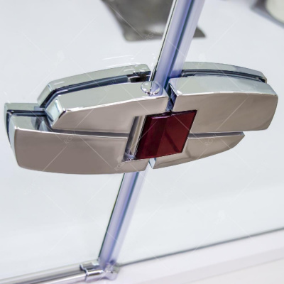 Душевая дверь RGW SA-01 1900, стекло прозрачное, профиль хром-красный фото в интернет-магазине Русалия