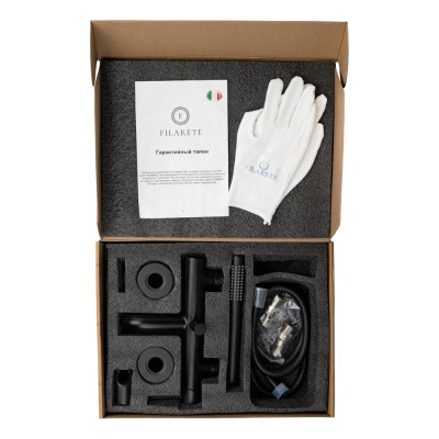 Смеситель для ванны FILARETE Roun FL2120BL, черный фото в интернет-магазине Русалия