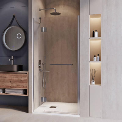 Душевая дверь RGW HO-008 1000, стекло прозрачное, профиль хром фото в интернет-магазине Русалия