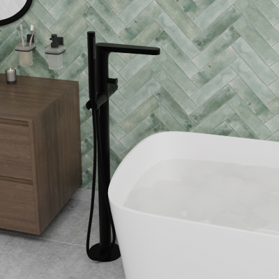 Fulda 5221 Смеситель напольный для ванны Wasserkraft фото в интернет-магазине Русалия