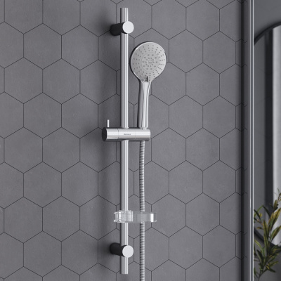 914100000 Palace One душевой комплект: ручной душ d - 120 мм, 5 функций, штанга, мыльница, шт фото в интернет-магазине Русалия