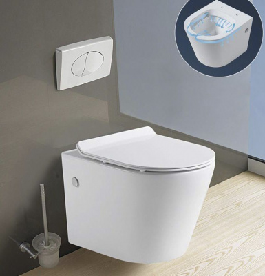 Унитаз подвесной с сиденьем микролифт Tr2196s GID фото в интернет-магазине Русалия