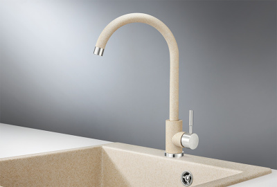 Смеситель для кухни GRANULA (ST-4031, БЕЖЕВЫЙ) фото в интернет-магазине Русалия