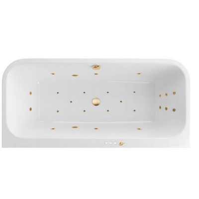 Гидромассажная ванна EXCELLENT Arana 180x85 "ULTRA" (золото) WAEX.ARA18.ULTRA.GL фото в интернет-магазине Русалия