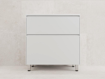 Тумба напольная "ЛИМА 80" эмаль, под раковину LINE 80, 2 ящ., PLUS, белый матовый + Умывальник LINE 800*480 Style Line фото в интернет-магазине Русалия