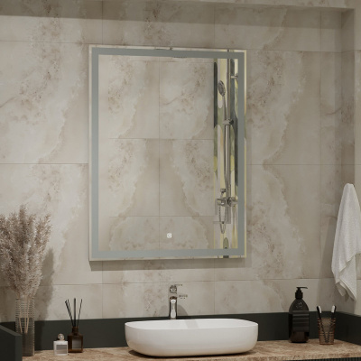 Зеркало с подсветкой Mercury 700x900 ЗЛП506 Continent фото в интернет-магазине Русалия