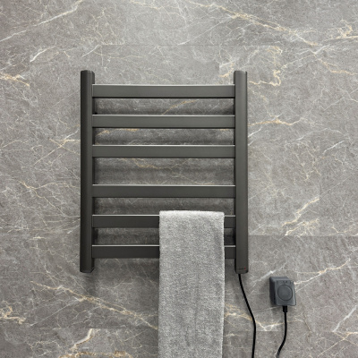 Полотенцесушитель электрический Fixsen BASIC 600х500 FX-7400F, графит FX-7400F фото в интернет-магазине Русалия