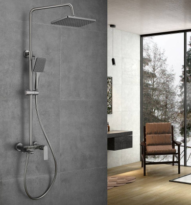 Душевая система Haiba оружейная сталь (HB24639-3) фото в интернет-магазине Русалия