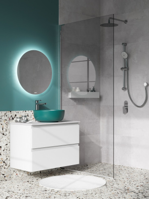 Зеркало круглое ECLIPSE SMART 100х100 A64145 с ореольной подсветкой Cersanit фото в интернет-магазине Русалия