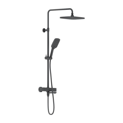 953810300 Gala душевая система с ванно  душевым ТМС смесителем, чёрный фото в интернет-магазине Русалия