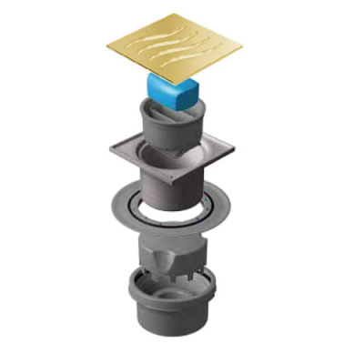 Точечный трап Pestan Confluo Standard 10х10 Dry Gold (13000179) фото в интернет-магазине Русалия