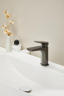 Смеситель для раковины HAIBA оружейная сталь (HB10726-3) фото в интернет-магазине Русалия