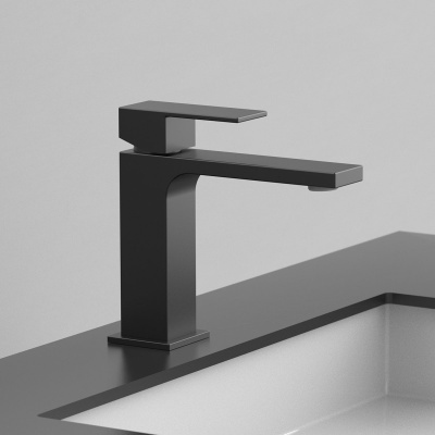 Смеситель для раковины Cube VBF-1C01MB однорычажный, черный Vincea фото в интернет-магазине Русалия