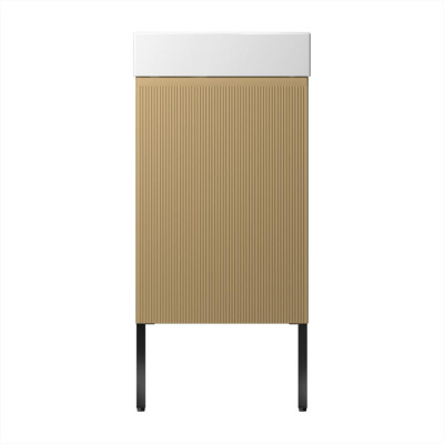 Тумба с раковиной WC Area 40 см матовый бежевый 221803006 Wellsee фото в интернет-магазине Русалия