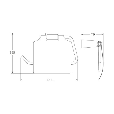 Держатель для туалетной бумаги BELZ B91203, оружейная сталь фото в интернет-магазине Русалия