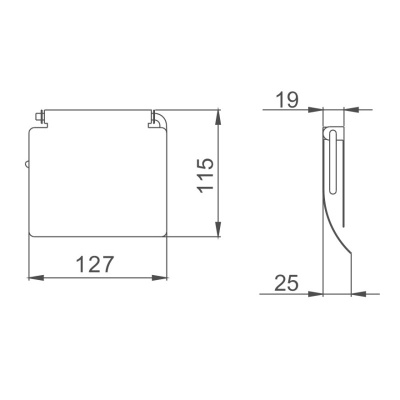 Держатель для туалетной бумаги Haiba HB504, хром фото в интернет-магазине Русалия