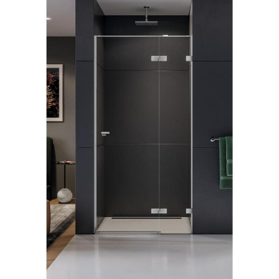 Дверь в нишу NEW TRENDY EVENTA R 90x200 EXK-4453 (хром) фото в интернет-магазине Русалия