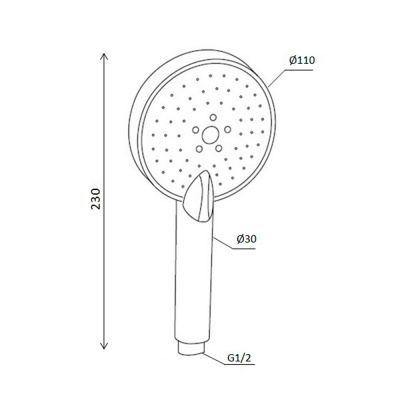 918100200 Origin One 2.0 ручной душ фото в интернет-магазине Русалия