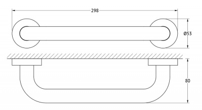 Поручень Ø25 мм/30 см HAR 042 Harmonie Artwelle фото в интернет-магазине Русалия