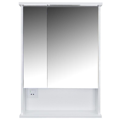 Зеркало-шкаф Loranto Арфа 60 (600х835х200) с подсветкой (CS00046149) фото в интернет-магазине Русалия