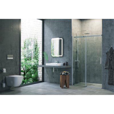 Душевая дверь EXCELLENT Rols 100 см (хром) фото в интернет-магазине Русалия