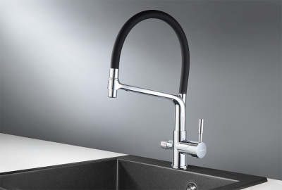 Смеситель для кухни GRANULA (0075, ХРОМ) фото в интернет-магазине Русалия