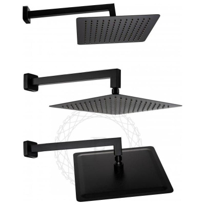 Душевая система встраиваемая FILARETE Waterfall FL1010BL, черный фото в интернет-магазине Русалия