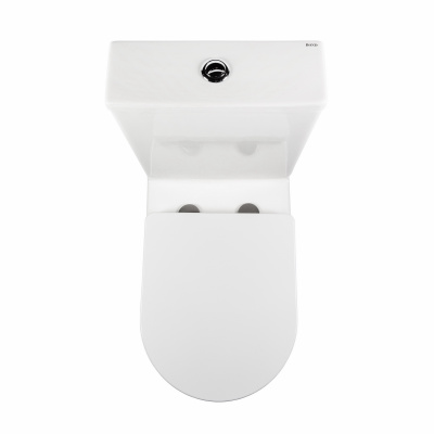 BOND F02-00 Унитаз напольный безободковый с сиденьем с микролифтом фото в интернет-магазине Русалия