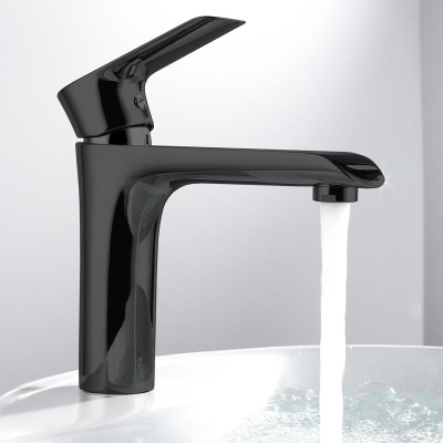 Смеситель для раковины Esse VBF-1E1MB однорычажный, черный Vincea фото в интернет-магазине Русалия