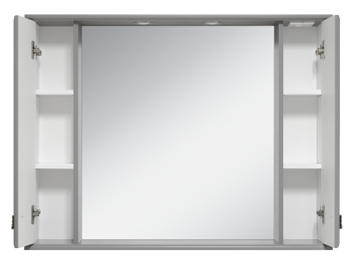 Зеркальный шкаф Лувр 105 (серый) П-Лвр03105-1504 Misty фото в интернет-магазине Русалия