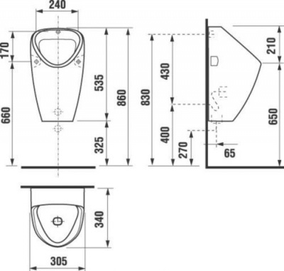 Писсуар с внешним подводом 8430610000001 Golem Jika фото в интернет-магазине Русалия